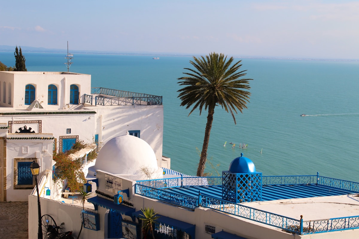 The sandy beaches of Djerba island, Tunisia