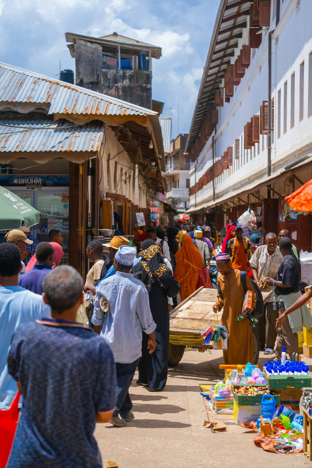 The medina and bustling streets of Tunis, Tunisia