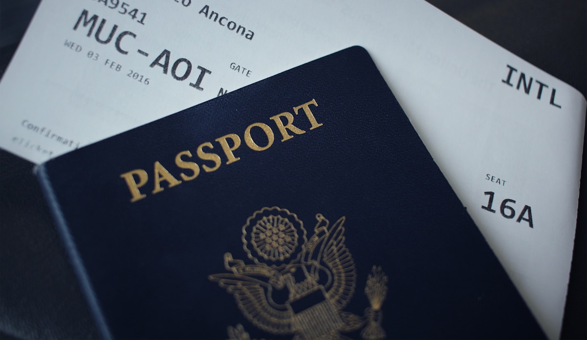 Open passport booklet — Tunisia visa requirements and entry rules