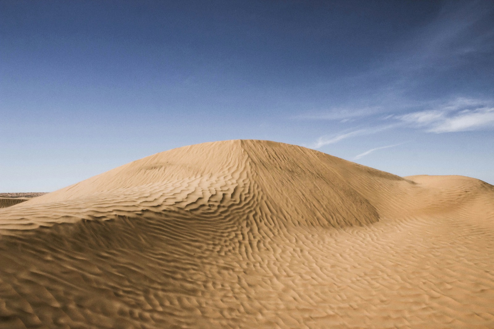 Sahara desert dunes near Douz, Tunisia