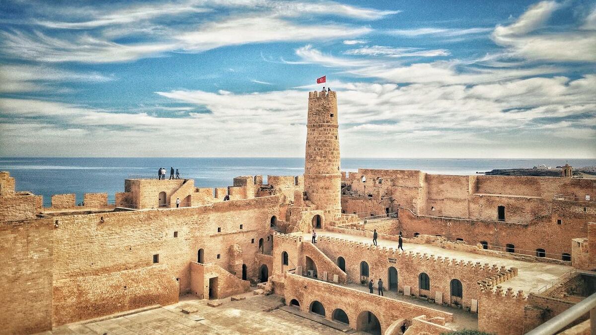 Le Ribat de Monastir avec vue sur la mer, Tunisie